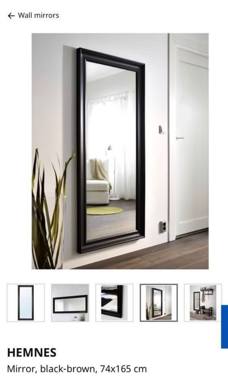 Large Ikea Hemnes Mirror, Furniture & Home Living, Home Decor, Mirrors