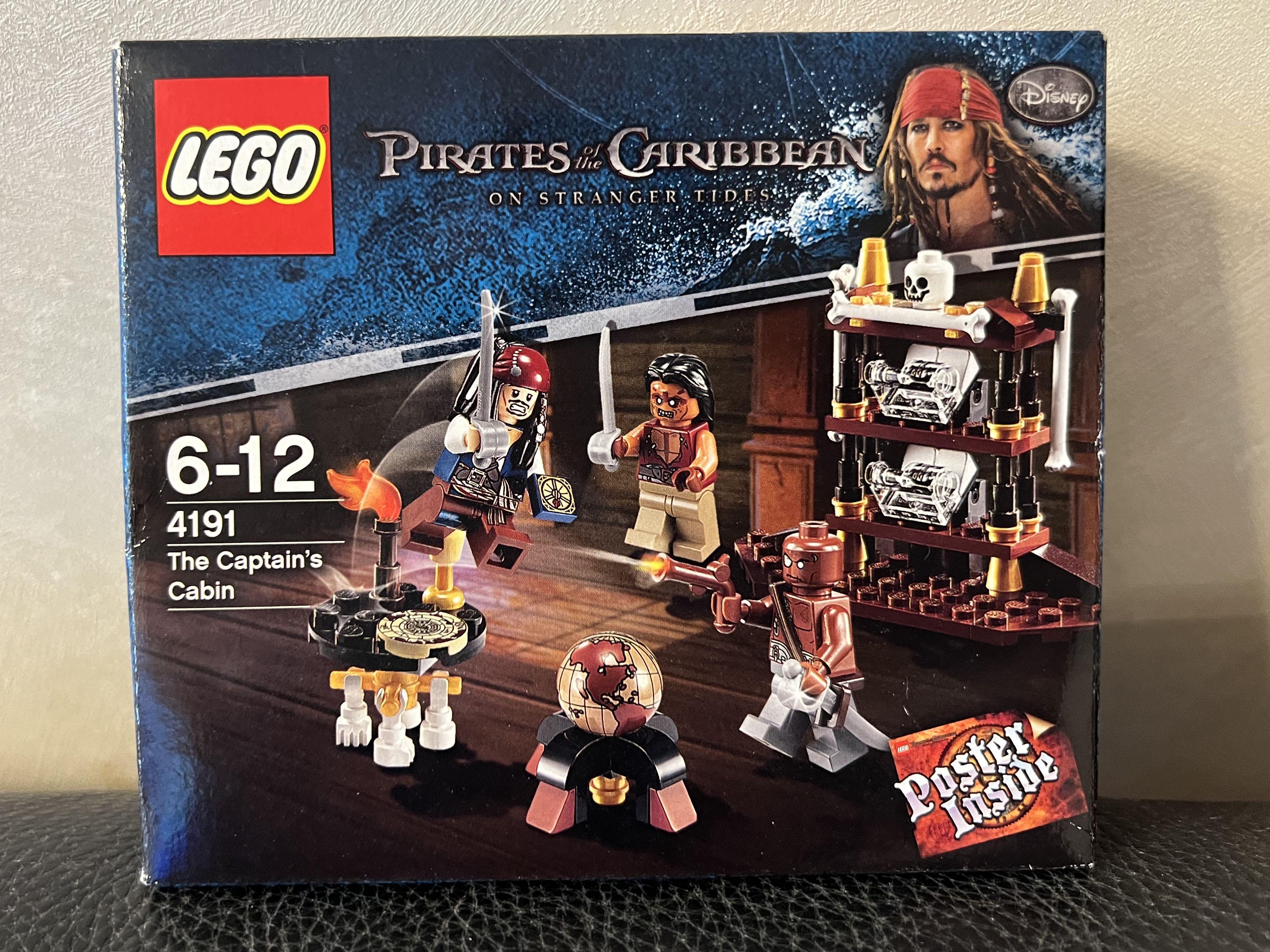 LEGO 4191 : Pirates of the Caribbean The Captain's Cabin, 興趣及遊戲, 玩具 ...