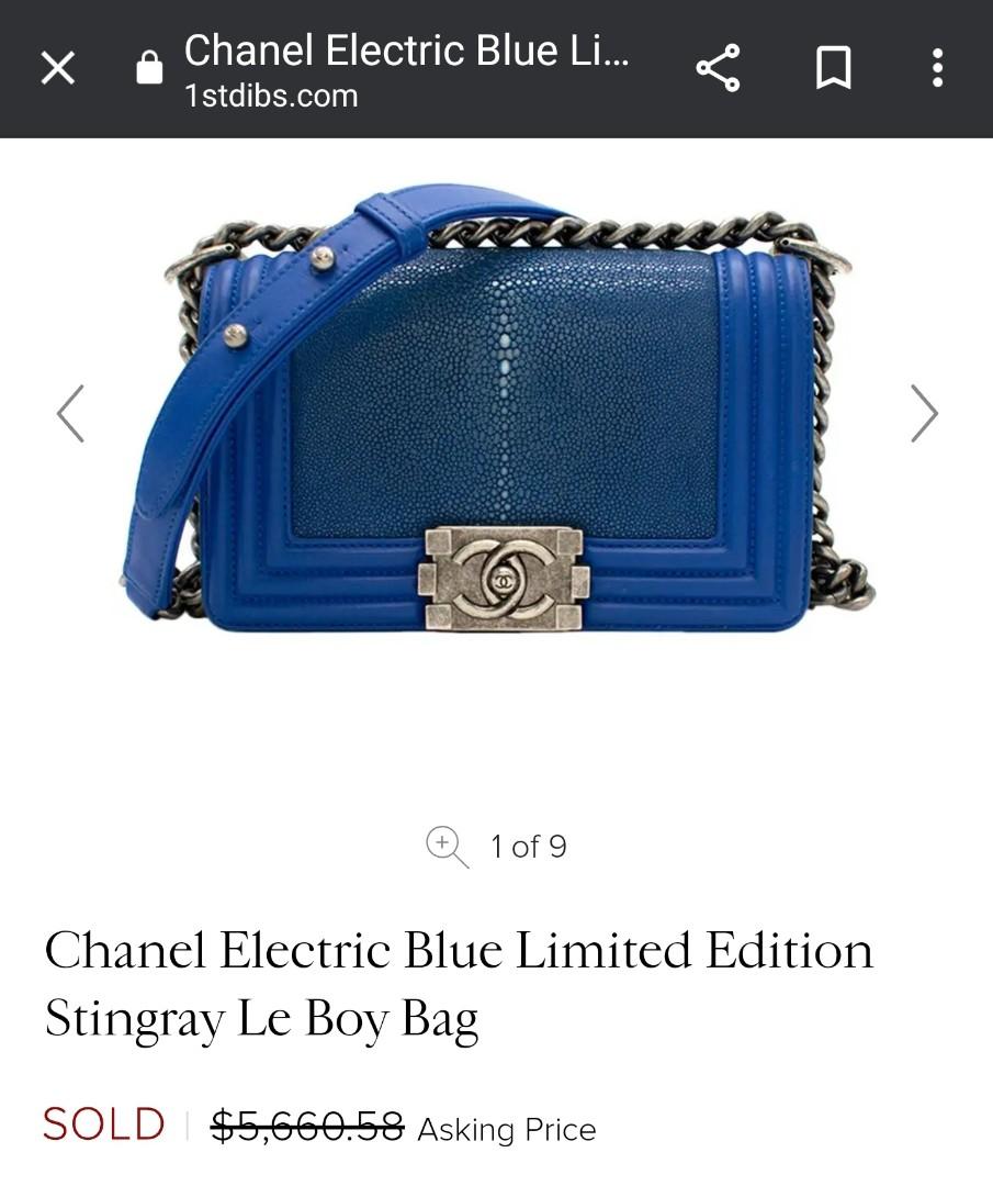 Chanel Boy Flap Bag Stingray Small at 1stDibs