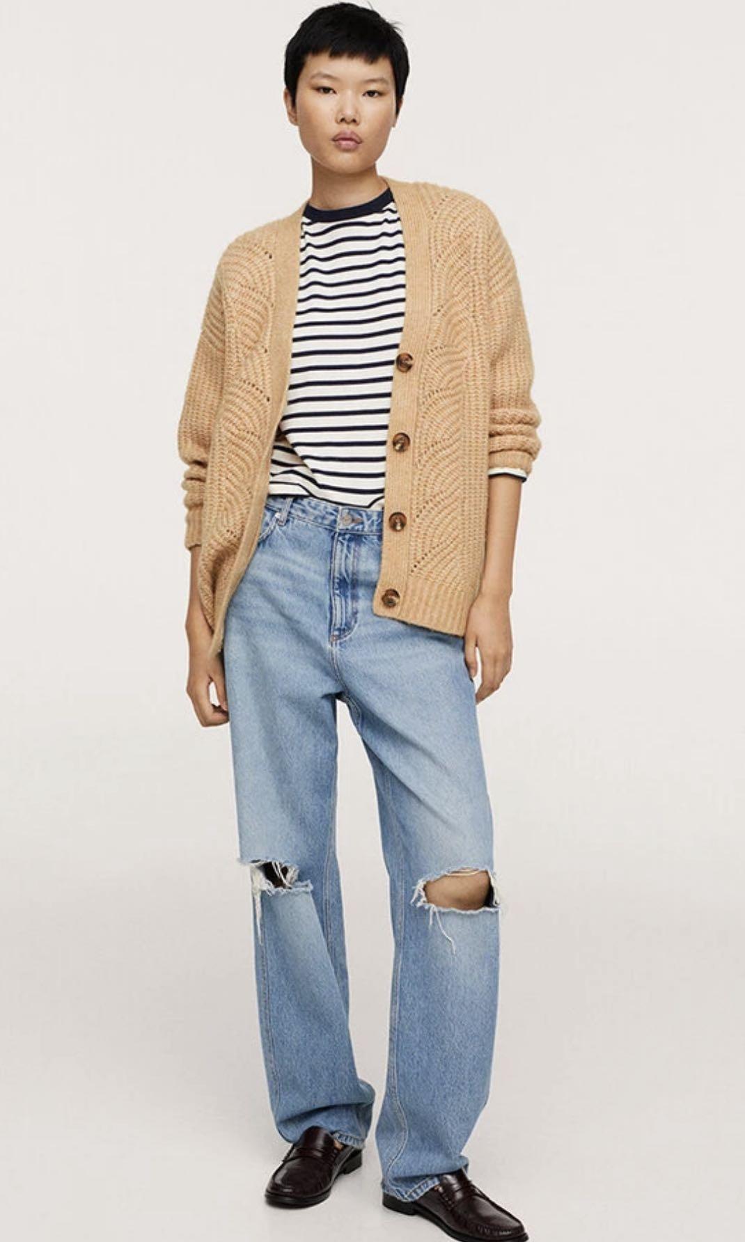 MANGO Oversized Knit Cardigan Women s Fashion Coats Jackets and Outerwear on Carousell