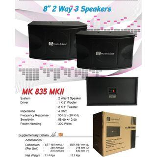 Martin Roland 8" MK835MKII Karaoke Speakers