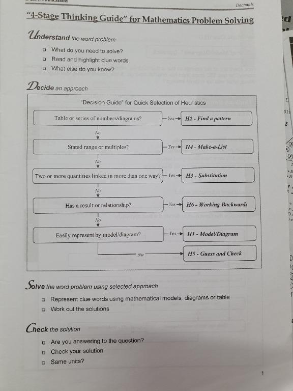 MATH problem solving qns - guided with efficient thinking guide ...