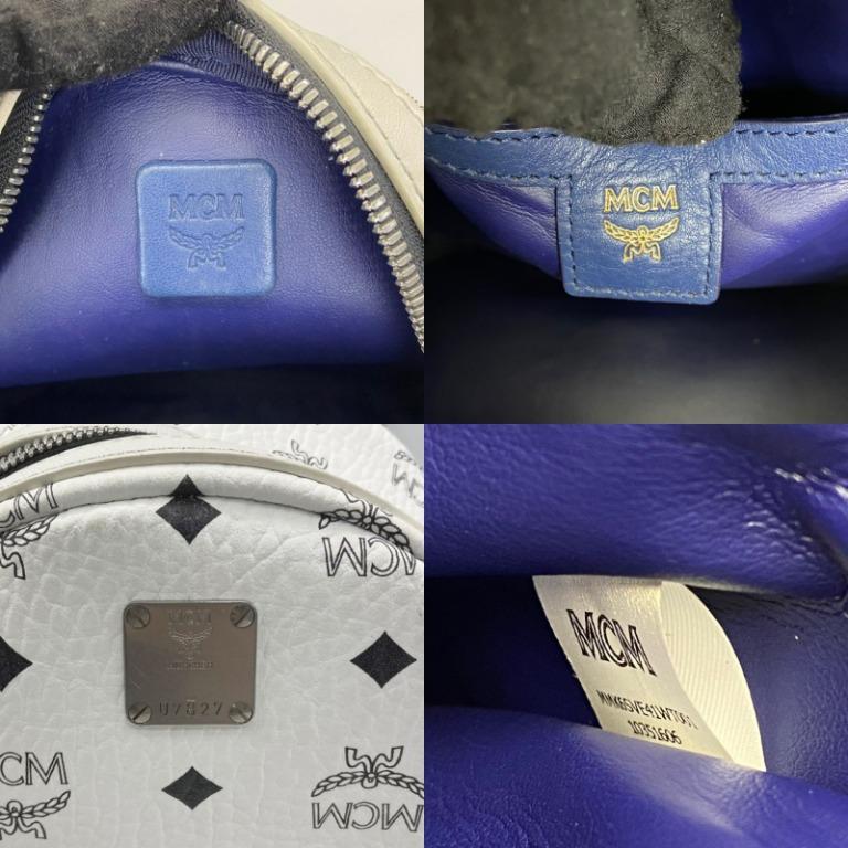 MCM WHITE SMALL BACKPACK BAG 227008672 Luxury Bags Wallets on