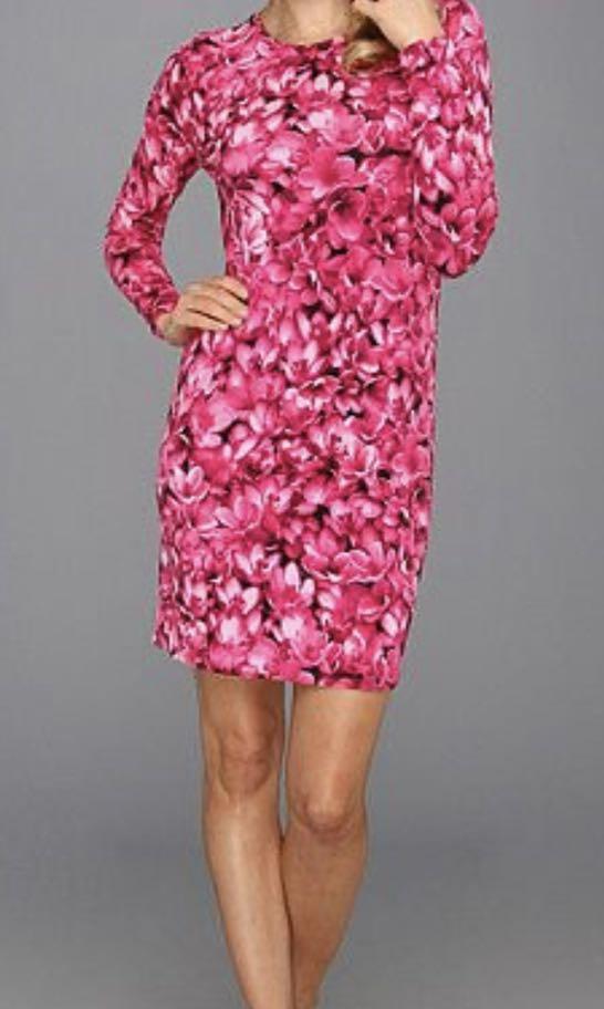 Michael kors pink deals floral dress
