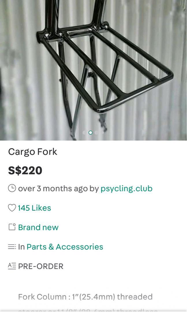 Mtb cargo fork + 20inch wheel and bmx tire, Sports Equipment, Bicycles