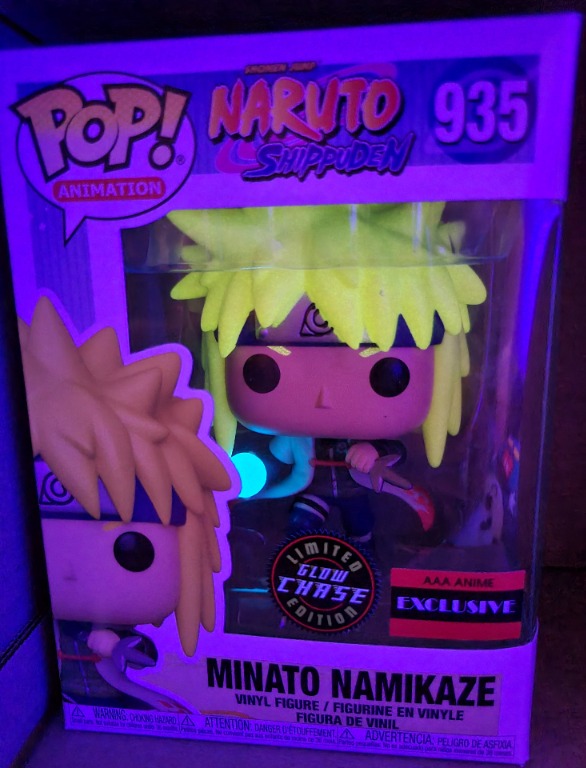  Funko Pop Naruto Shippuden Minato Namikaze w/Rasengan GITD  Chase Figure (AAA Anime Exclusive) : Toys & Games