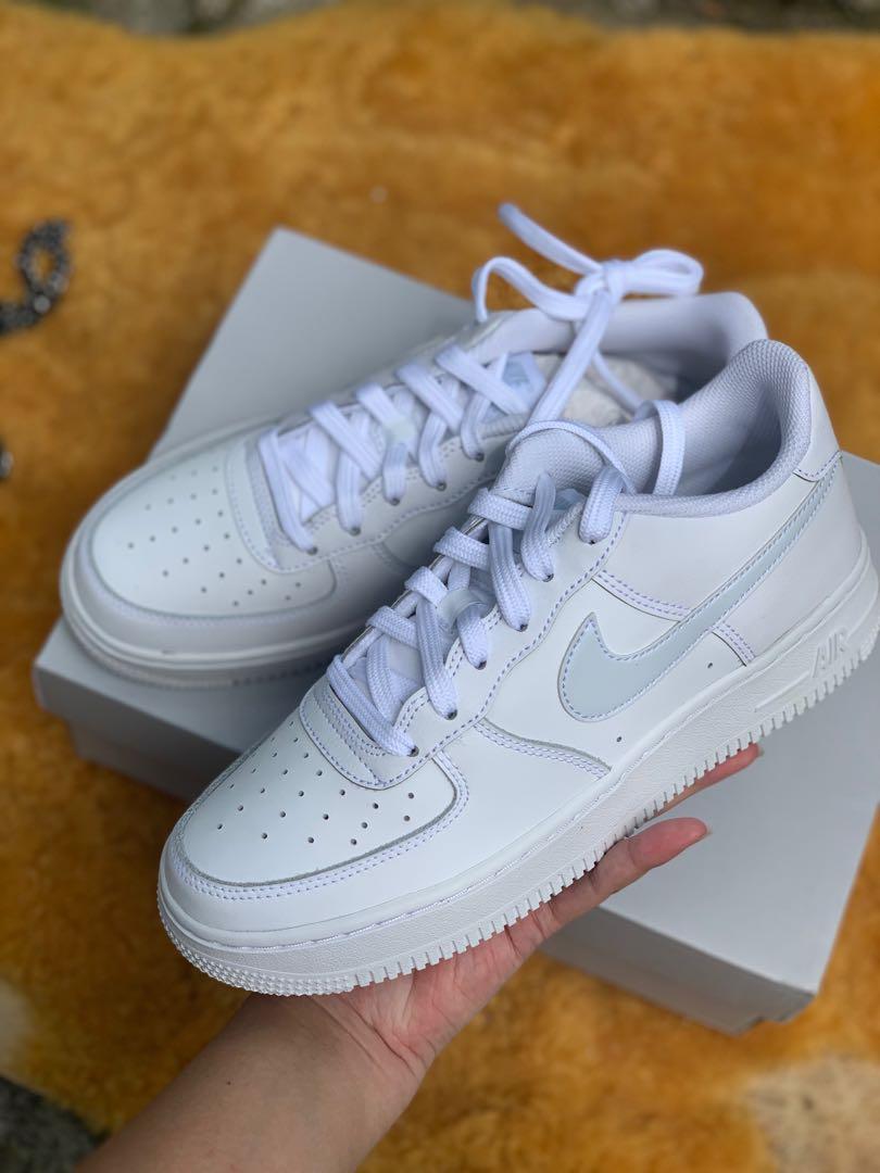 white holographic air force