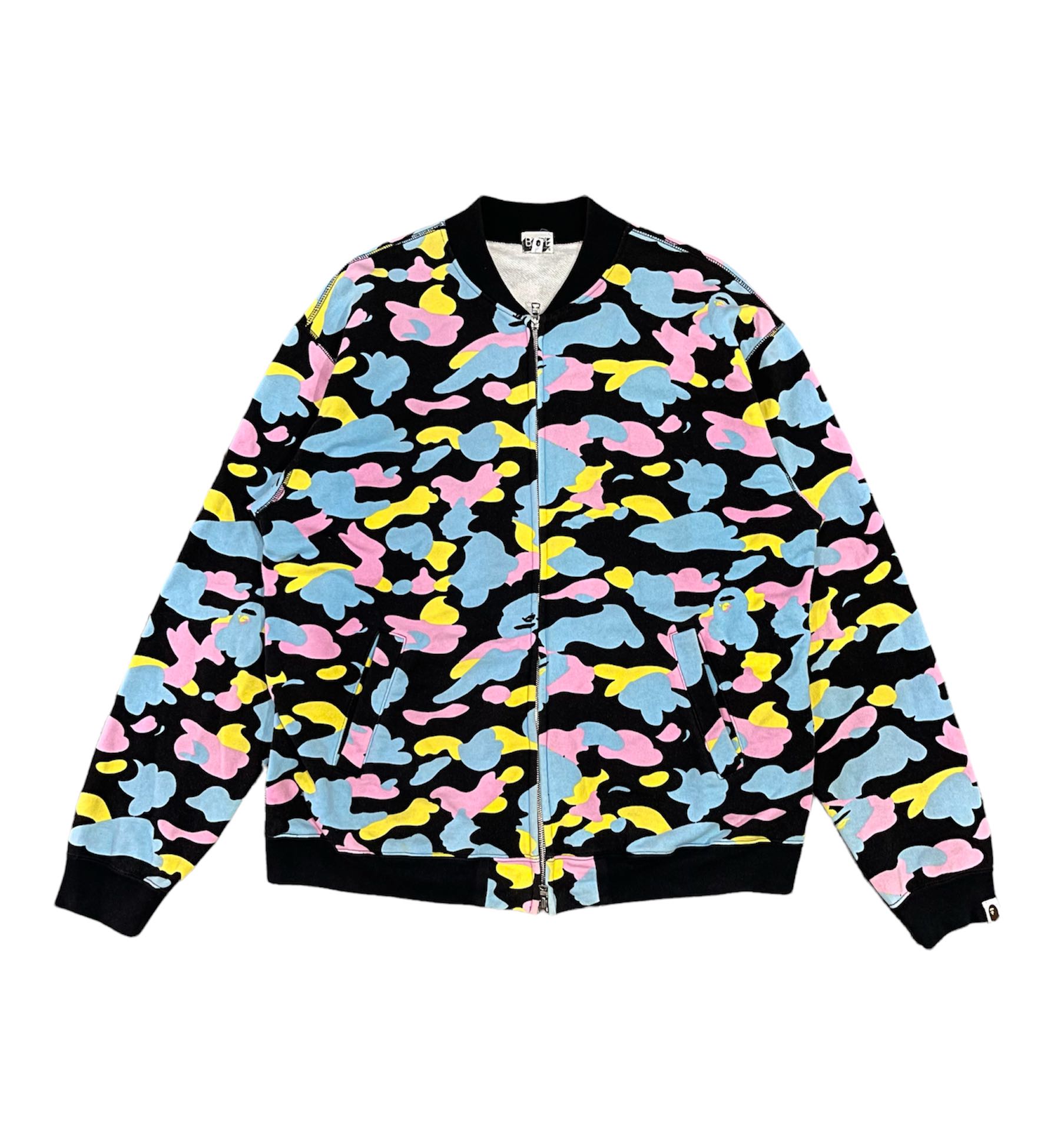 OG Bape Cotton Candy Bomber/Varsity Jacket, Men's Fashion, Coats