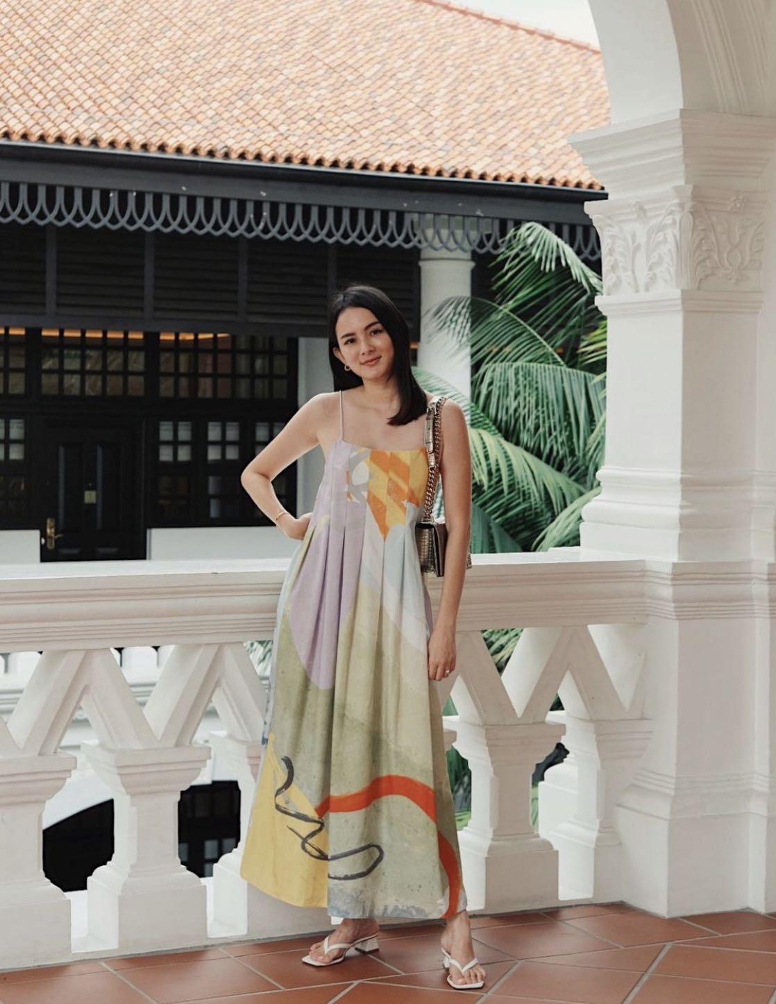 Pleated tent dress store