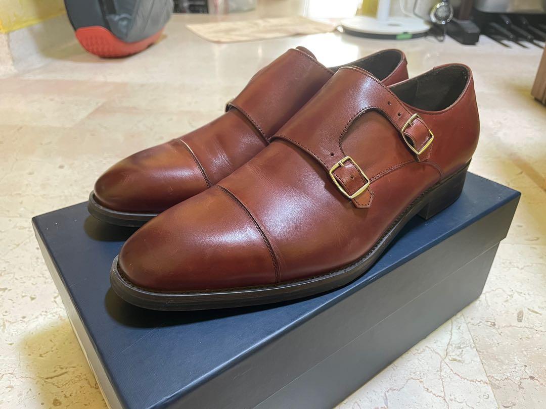 Oxblood Double Monk Straps Earnest Collective