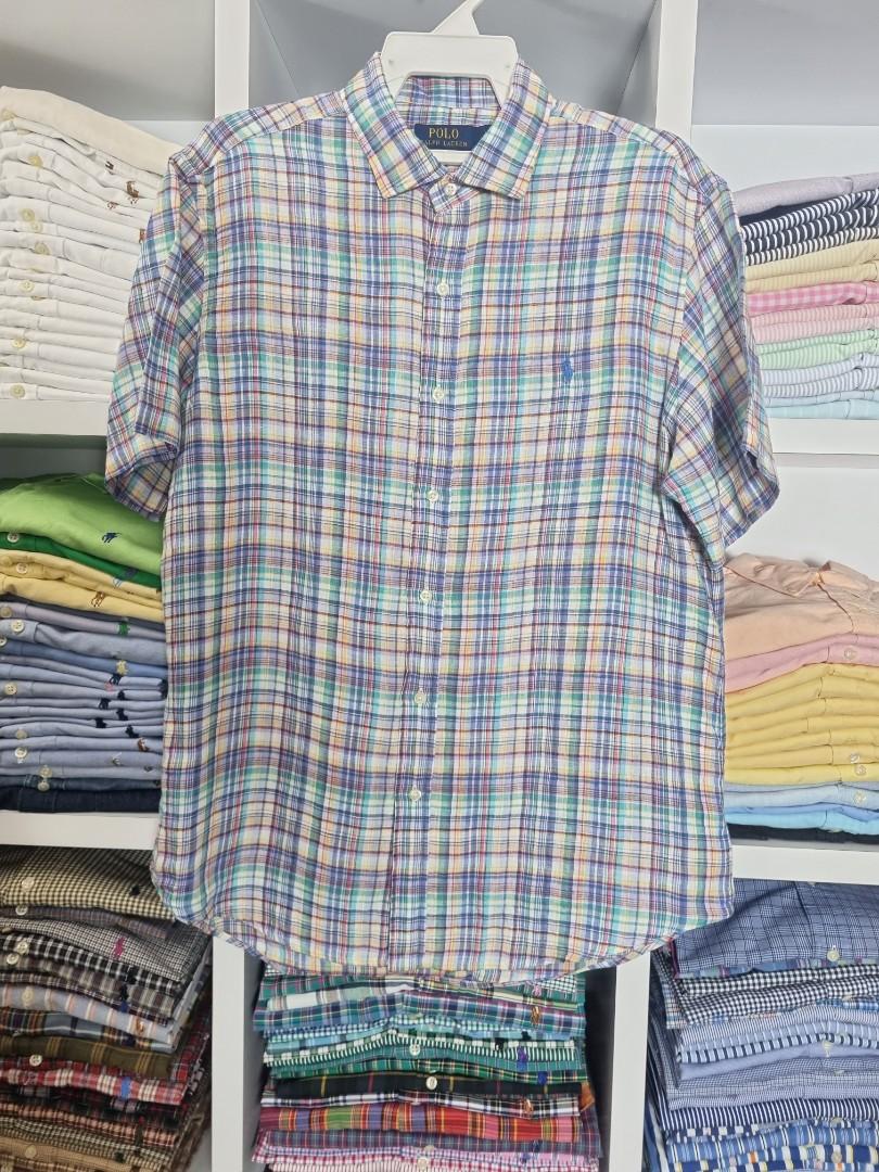 Pit 23 Men India Linen Polo Ralph Lauren RL shirt, Men's Fashion, Tops &  Sets, Formal Shirts on Carousell