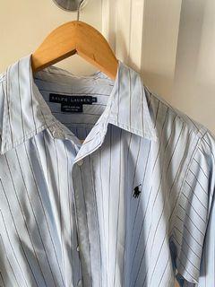 Polo Ralph Lauren Blue womens Stripe Cotton Shirt