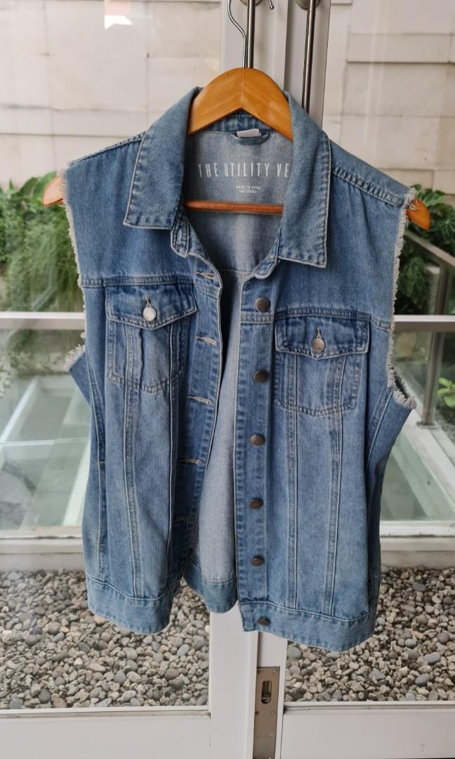 preloved women denim jacket size 8 USA 