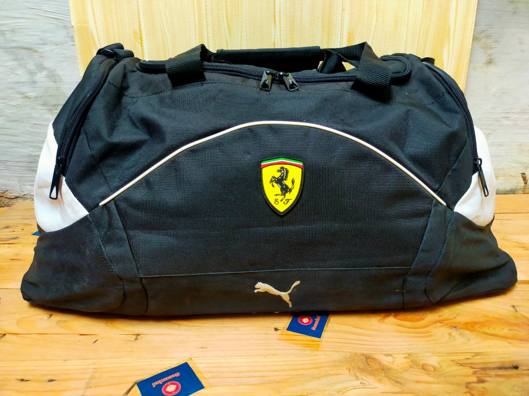 PUMA x FERRARI DUFFLE BAG, Fesyen Pria 