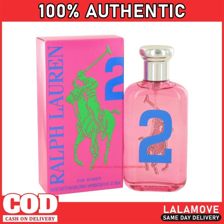 Ralph Lauren Polo Big Pony No.2 Pink 100ml Eau De Toilette EDT For Women,  Beauty & Personal Care, Fragrance & Deodorants on Carousell