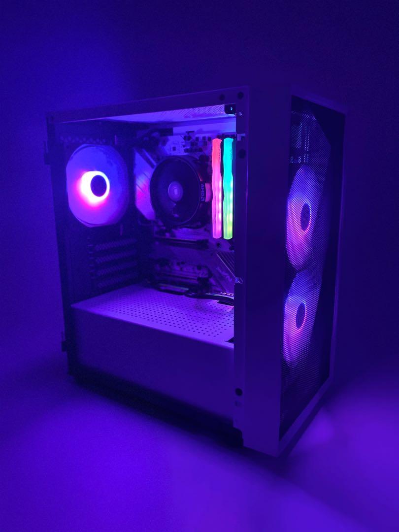 *READY STOCK* Ryzen 5 5600G Gaming desktop rtx Rx custom pc valorant computer gaming cpu gaming pc budget gaming pc itx genshin maple monitor palworld csgo (Category: Desktops) located in Singapore. Submitted by polygonpc (Listing ID 1157186269, Image 3). Description: *READY STOCK BUDGET GAMING BUILD* Yes we did it again! Bringing you the cheapest Ryzen 5 5600G BUILD OUT THERE! Be it for work or gaming, this Setup got you covered. READY TO GAME o