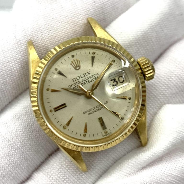 Gold rolex face best sale