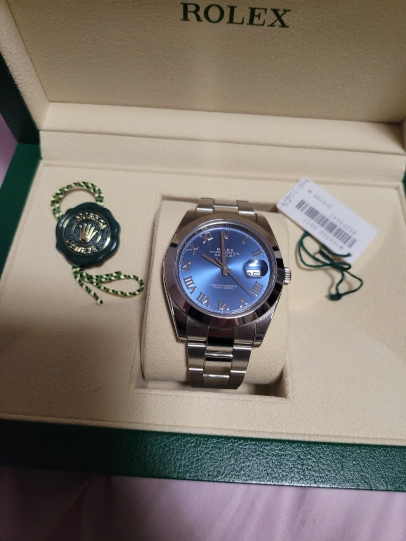 ROLEX DATEJUST 41 -AZZURRO BLUE DIAL 