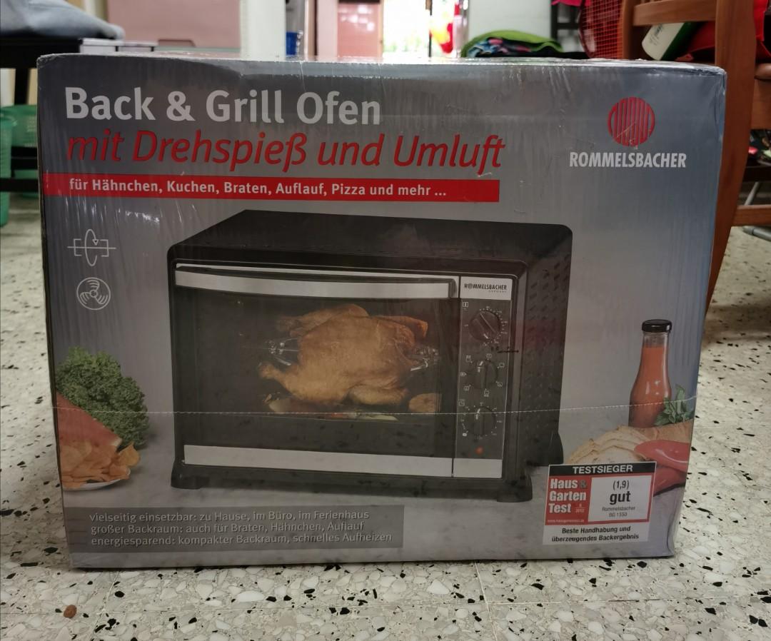 Rommelsbacher BG 1550 Baking Oven & Rotisseries Grill, TV & Home  Appliances, Kitchen Appliances, Ovens & Toasters on Carousell