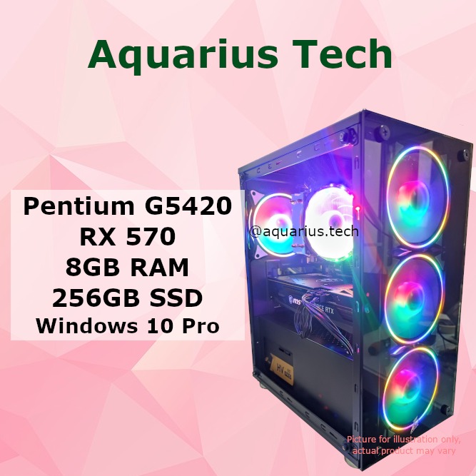 RX 570 Pentium G5420 G5400 Budget Gaming Computer PC Custom PC