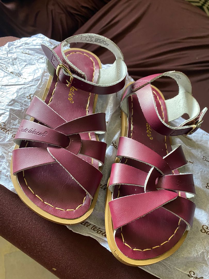 Salt Water Original Kids Claret Women s Fashion Footwear