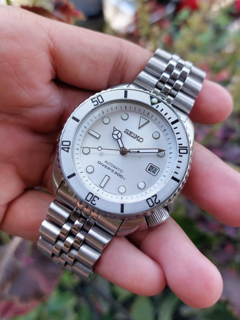 White seiko hot sale diver