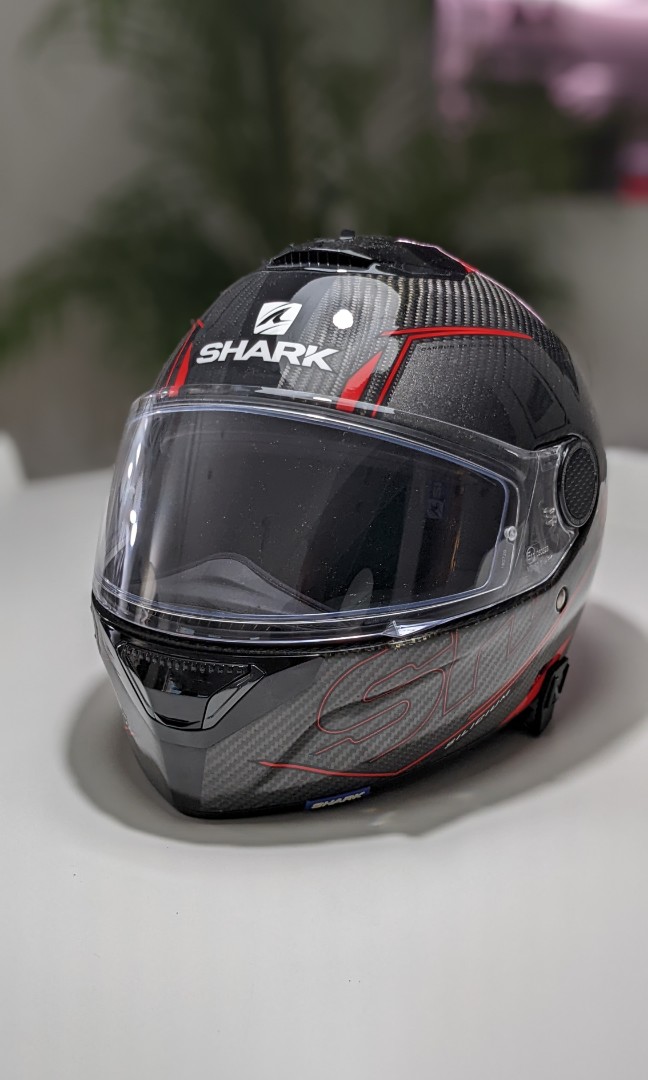 Shark Spartan Carbon Silicium Helmet - Size L, Motorcycles, Motorcycle  Apparel on Carousell