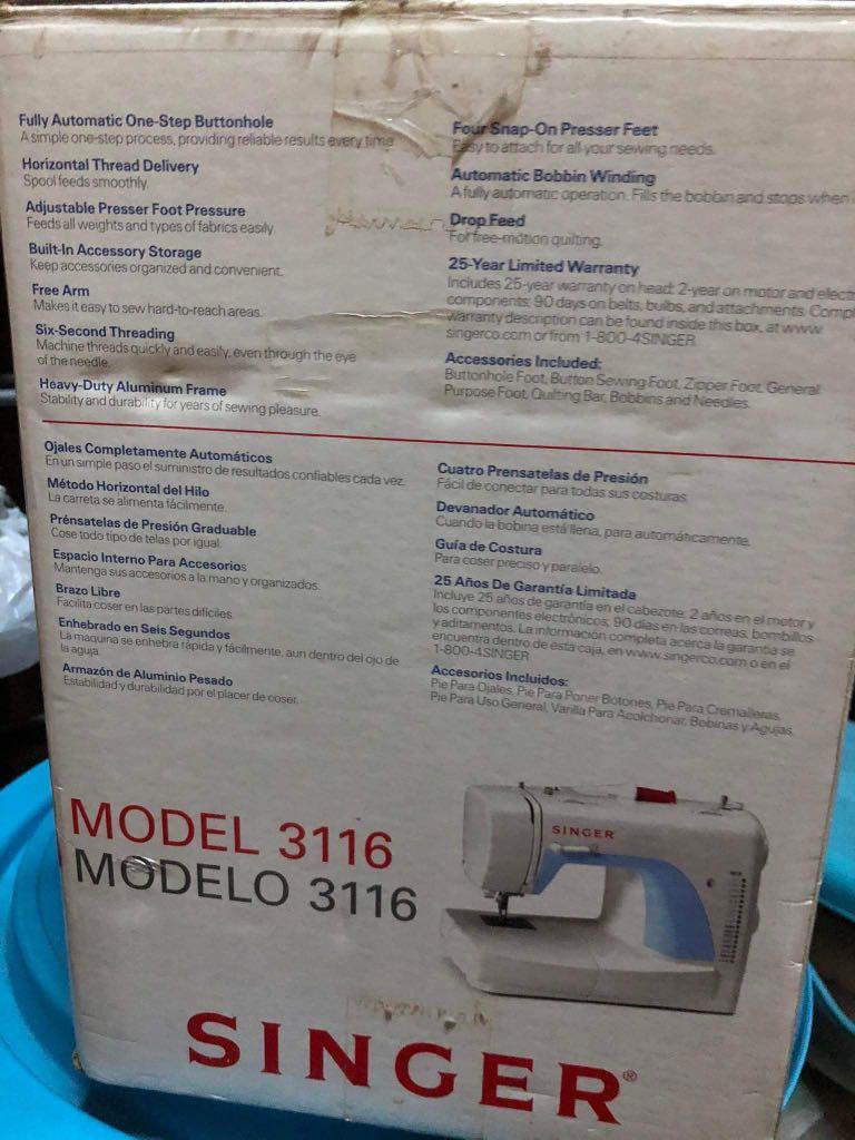 Singer Simple Sewing Machine model 3116, Everything Else, Others on Carousell