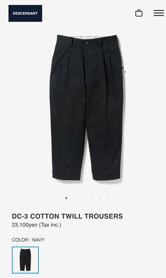 🔥[Size 4]Descendant DC-3 COTTON TWILL TROUSERS WTAPS, 男裝, 褲