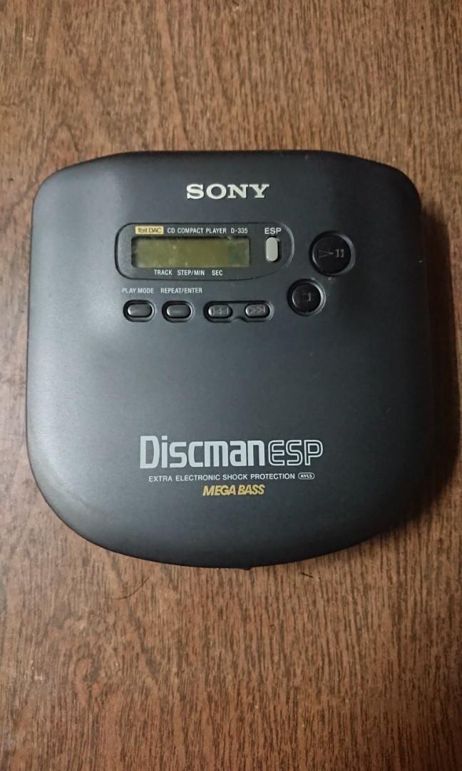 最後名機Sony D-335；全套日本制造(內售版)；1Bit解碼，雙DAC，配Sony SRS-A5喇叭；Not MD, Walkman, CD  Player - 二手或全新隨身音響, 影音產品-