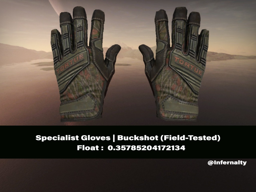 Specialist Gloves Buckshot FT CSGO SKINS KNIVES, Video Gaming, Gaming