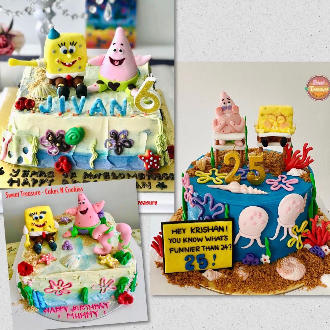 Spongebob Cake Tutorials - Theme Birthday Cakes For Kids