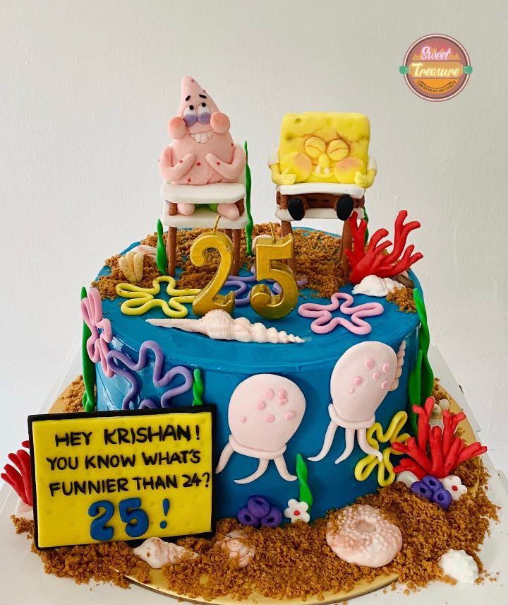 SpongeBob Square Pants Drip Cake | create-a-cake