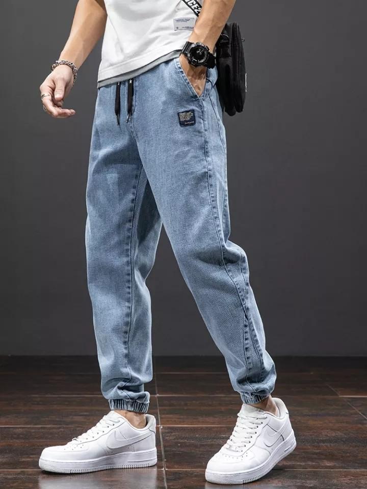 Mens denim clearance jogger jeans