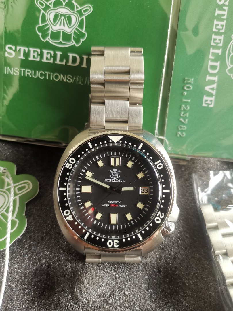 Steeldive SD1970 6105 Turtle Diver Captain Willard Men s Fashion