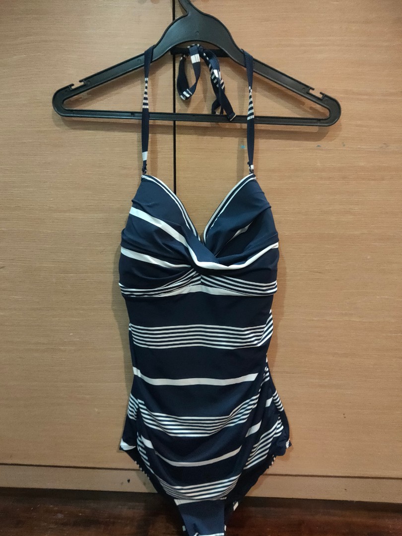 Stripey Swimsuit, Women's Fashion, Swimwear, Bikinis & Swimsuits on ...