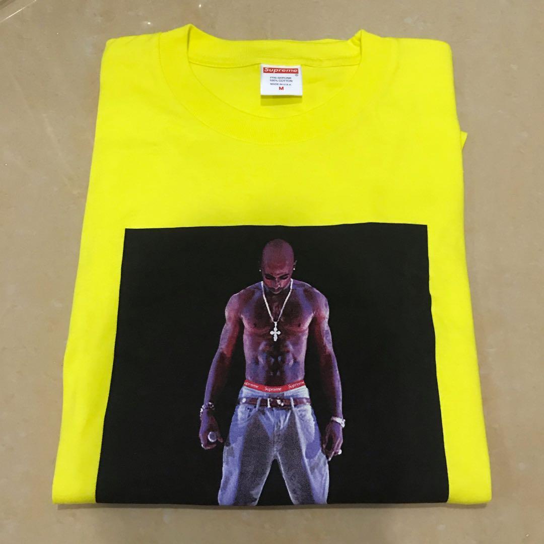 Supreme Tupac T-shirt (yellow), Men's 