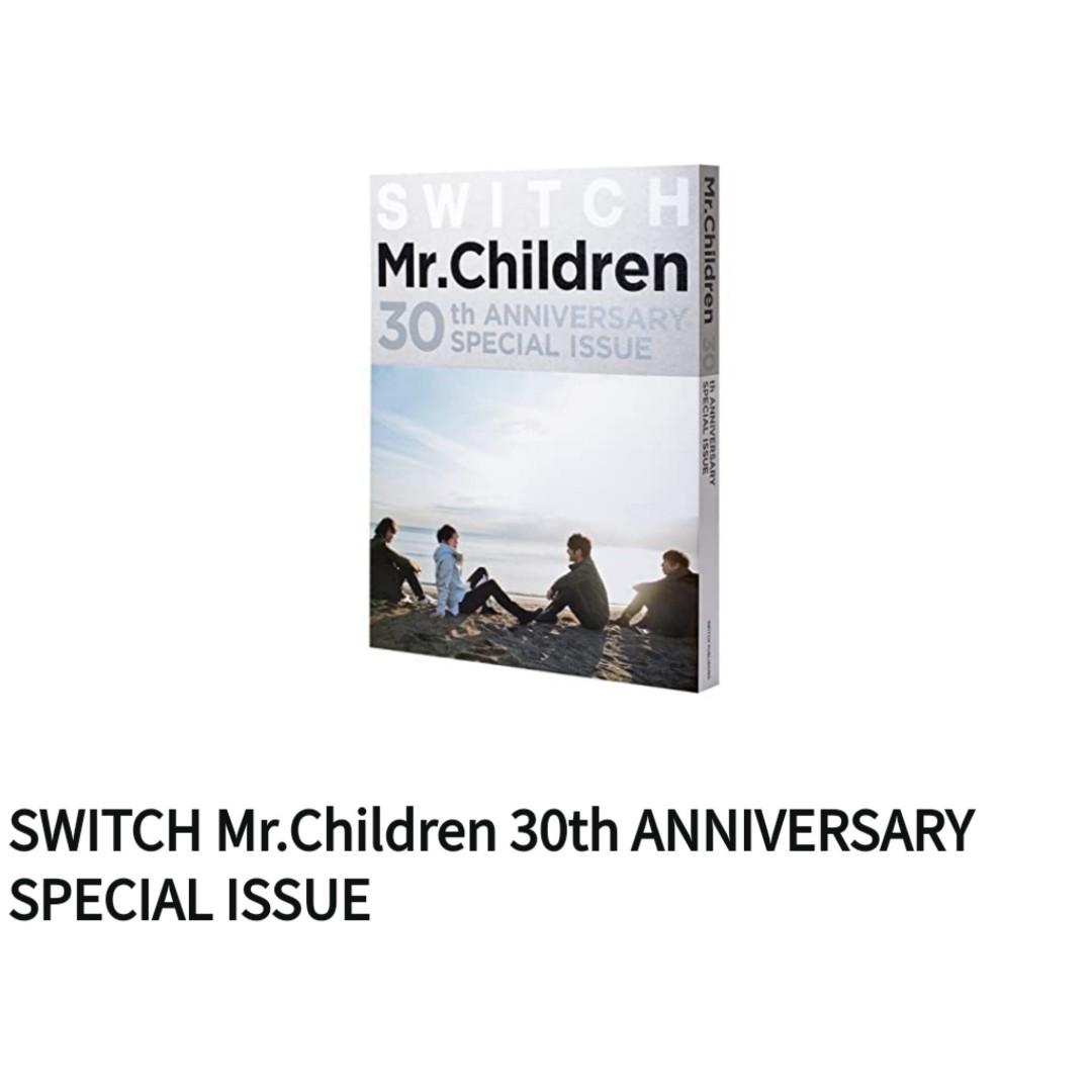 SWITCH Mr.Children 30周年SPECIAL ISSUE 日本代購, 興趣及遊戲, 收藏