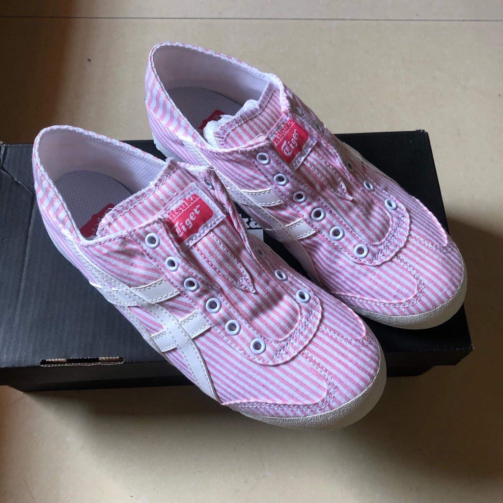 onitsuka tiger pink slip on