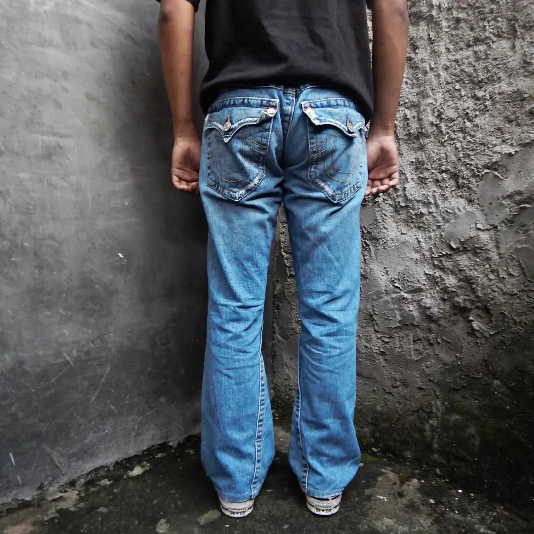 True religion joey flare jeans, Fesyen 