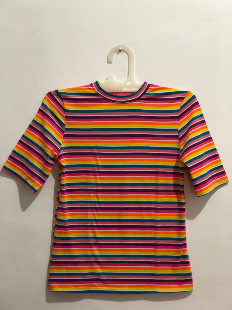 T-shirt rainbow, Fesyen Wanita, Pakaian 