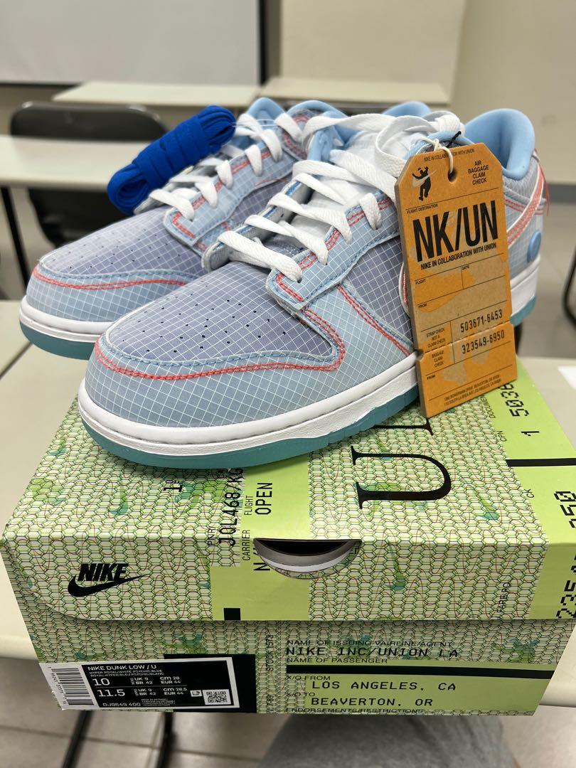 Union x Nike dunk low US10(28cm) 全新, 他的時尚, 鞋, 運動鞋在旋轉拍賣