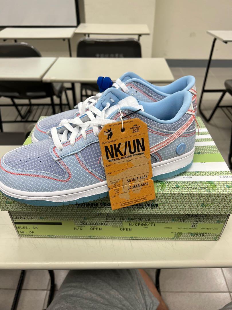 Union x Nike dunk low US10(28cm) 全新, 他的時尚, 鞋, 運動鞋在旋轉拍賣