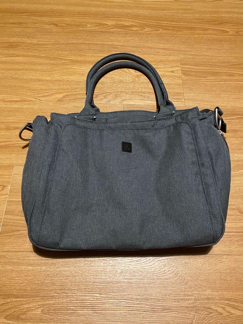 VGUC jujube chrome be classy similar to chromatics soft material black grey colour diaper bag tote bag laptop work bag
