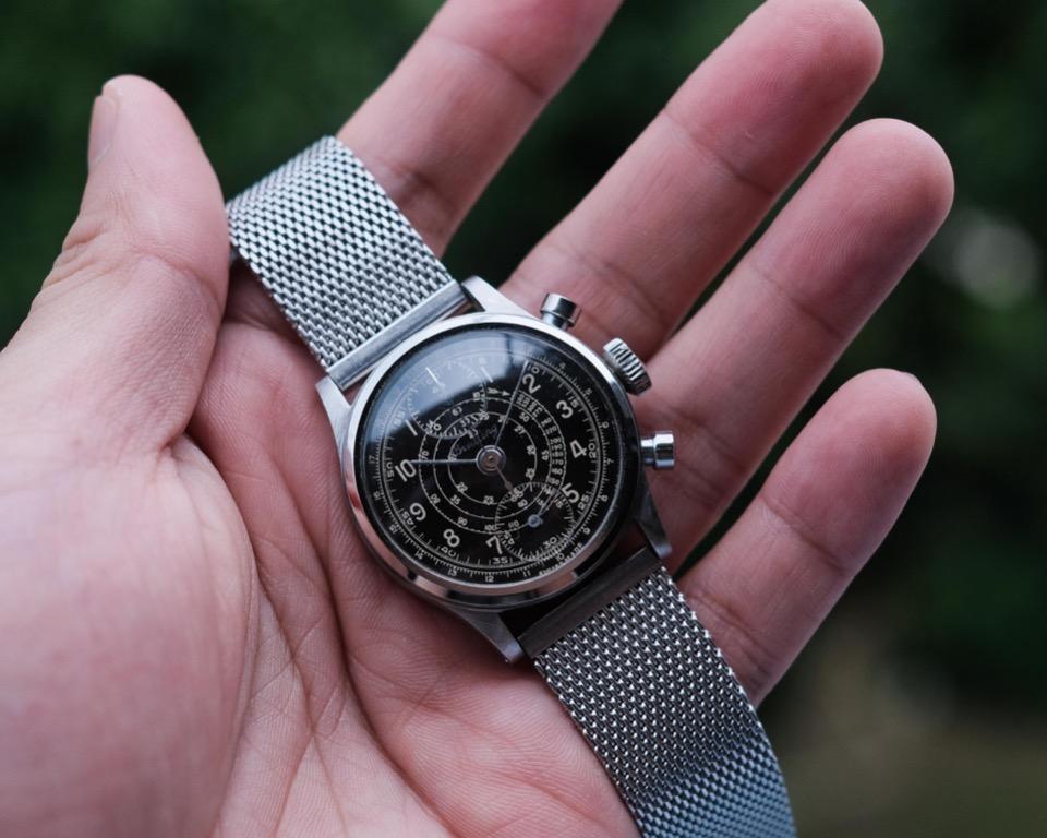 Vintage 1940s waterproof Breitling chronograph