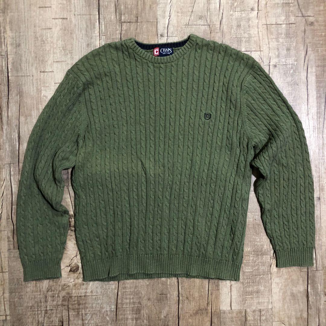 vintage chaps sweater, Men's Fashion 