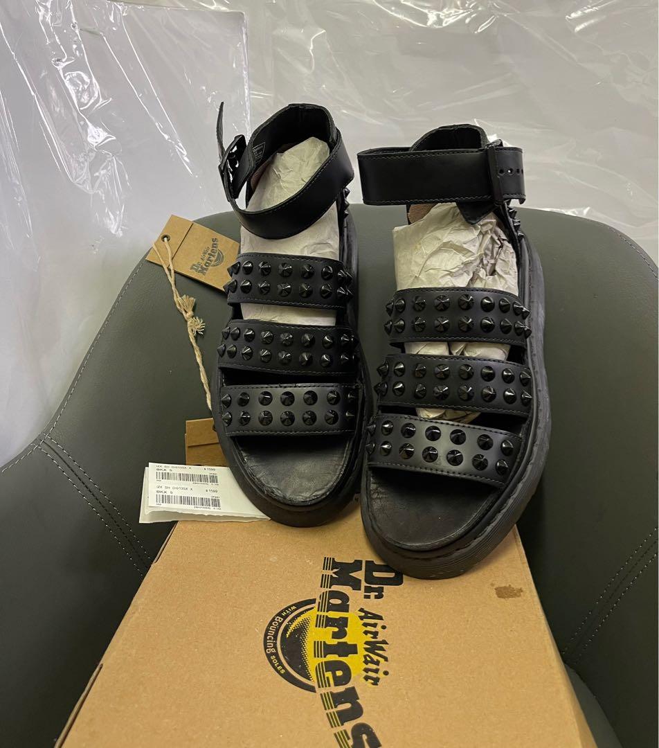 Vintage Dr Martens leather Sandals black colour 100 new 100 real size US 7 EUR 38 Carousell