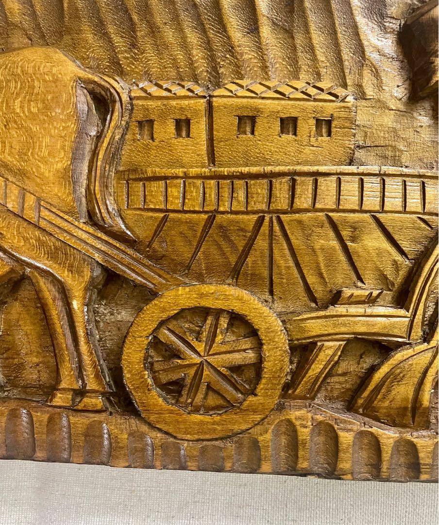 Vintage English wood Carving 47x21x3cms, Furniture & Home Living, Home