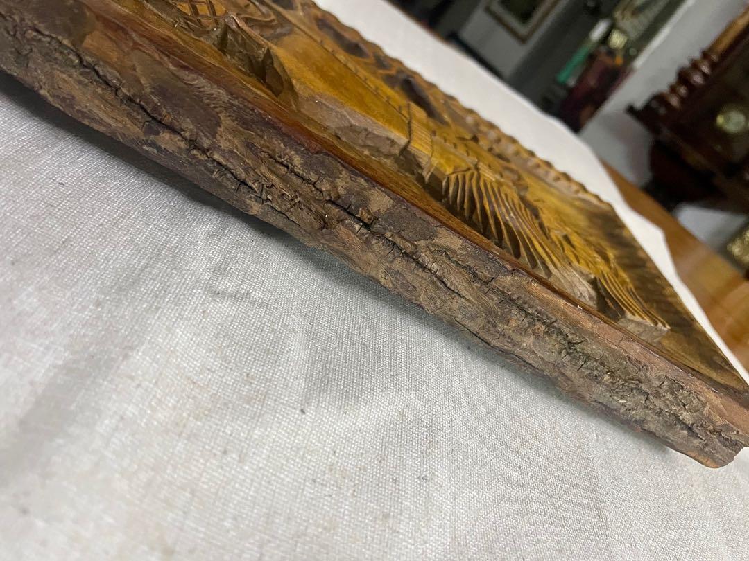 Vintage English wood Carving 47x21x3cms, Furniture & Home Living, Home