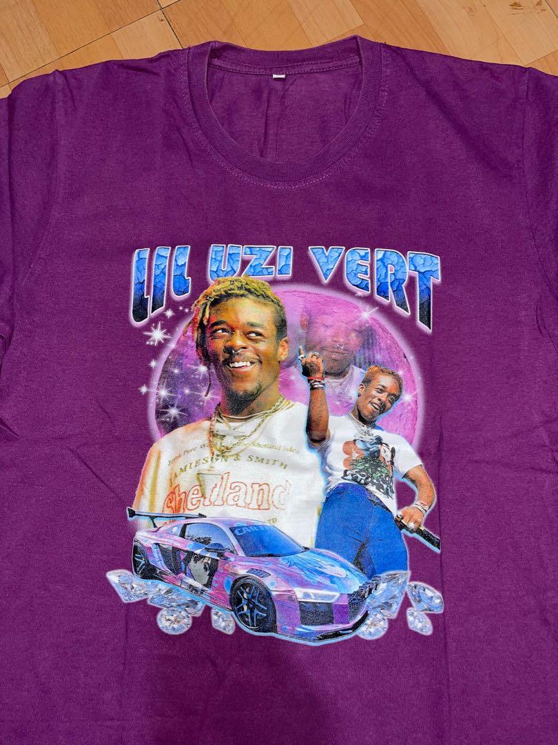 Vintage Tees Lil uzi vert, Fesyen Pria 